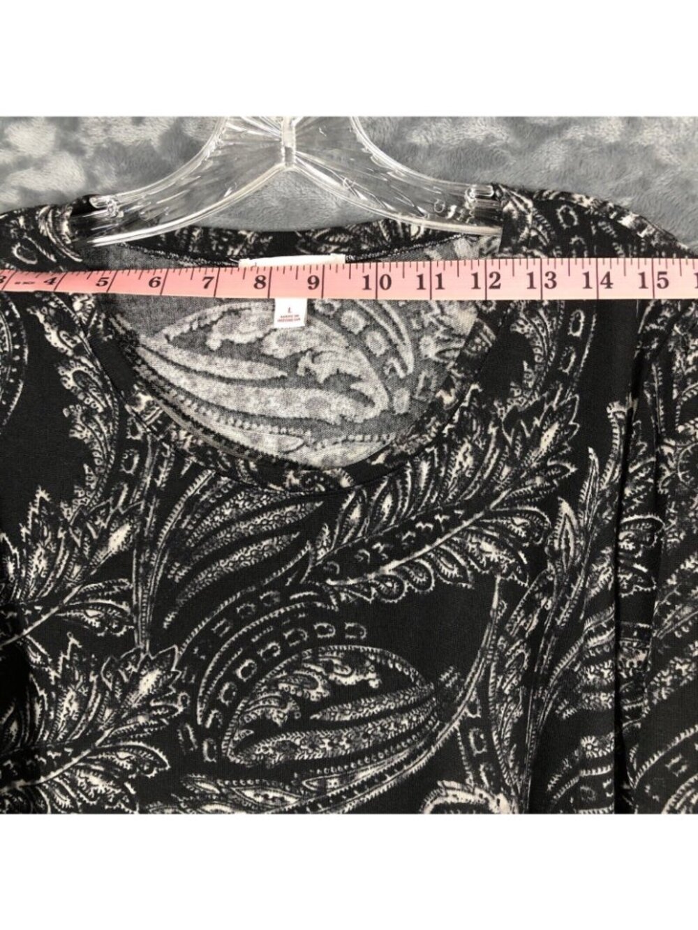 Db 1962 Woman's Shirt Ladies Blouse With Fringe Details Size Large - Picture 7 of 8